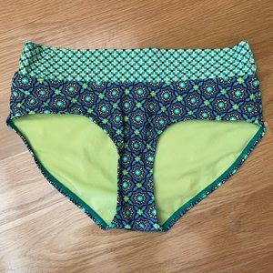 Prana Bikini Bottoms Swim XS Full Coverage Batik